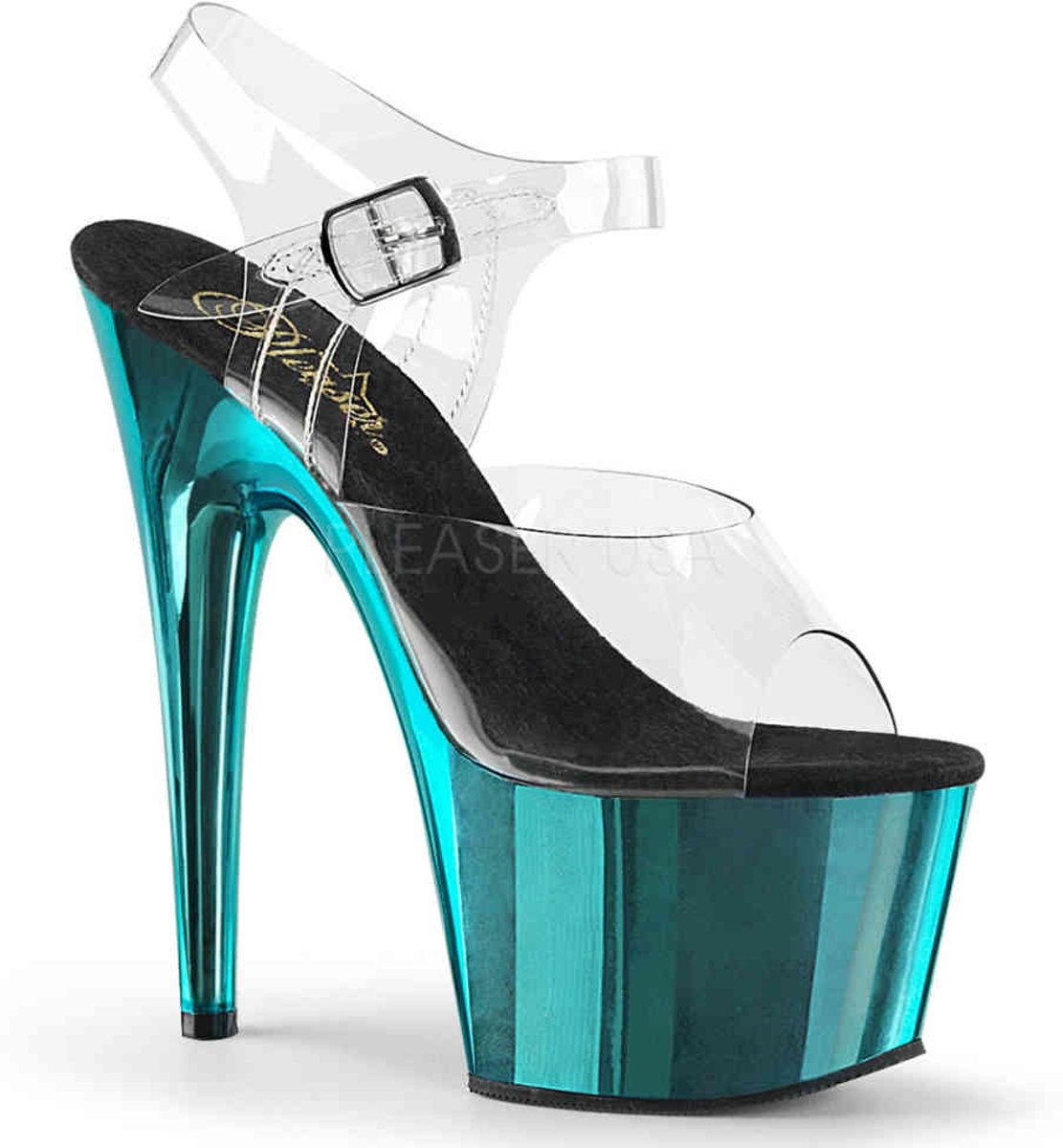 EU 37 = US 7 | ADORE-708 | 7 Heel, 2 3/4 PF Ankle Strap Sandal